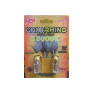 GOLD RHINO 24CT DOUBLE 10000K