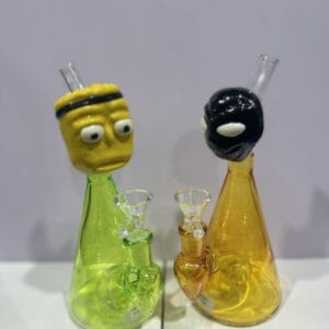 8'' ELECTRO LEG SKULL WATER PIPE