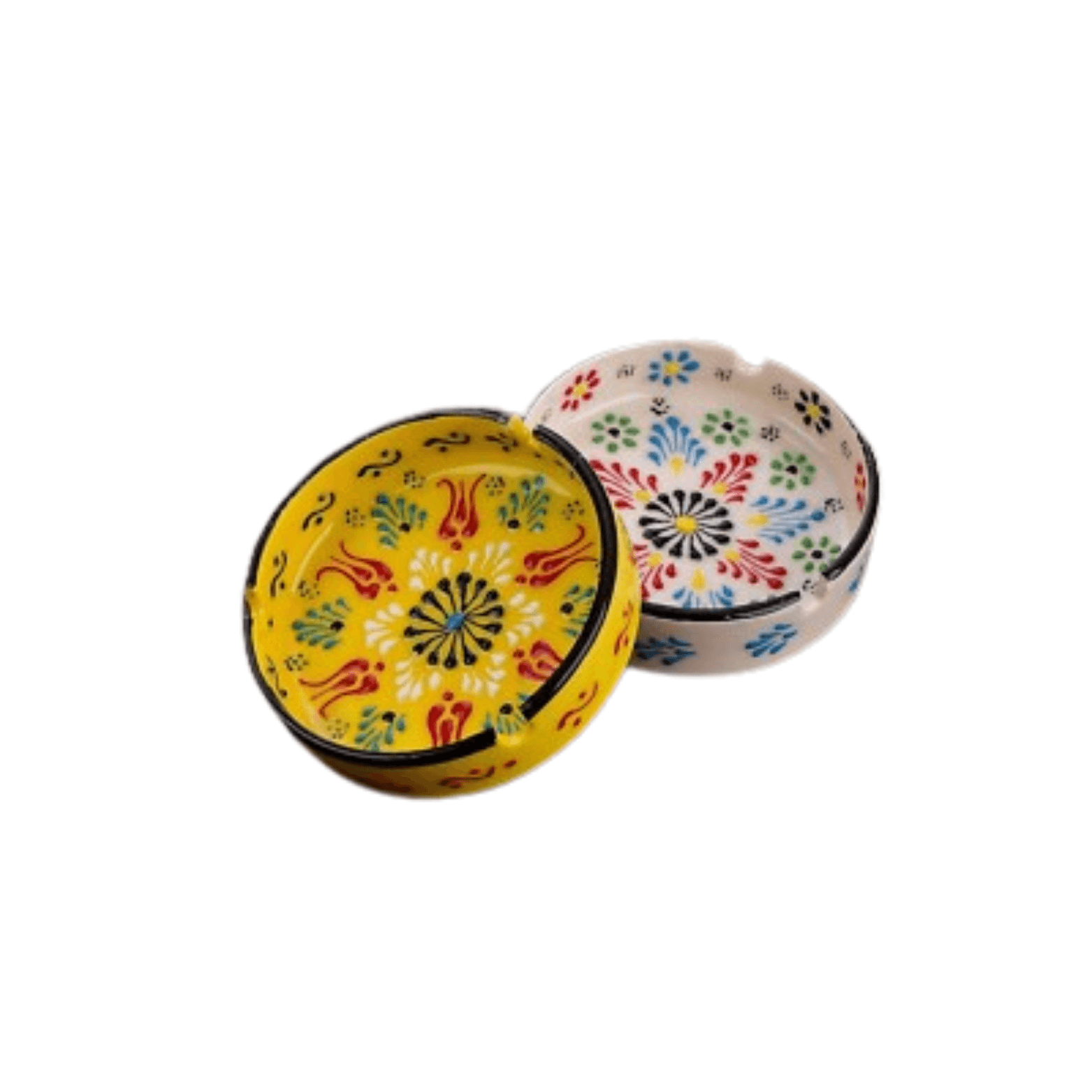 ASHTRAY (WHITE&YELLOW)12CT