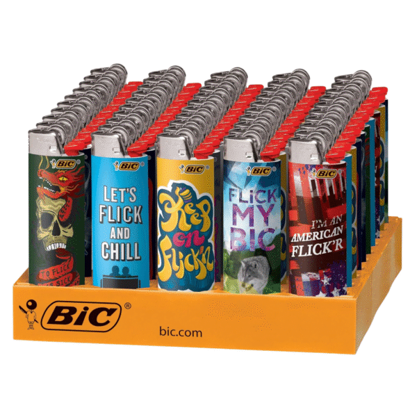 BIC LIGHTER DESIGNER 50CT FLICK UR BIC (CLWT1BI)