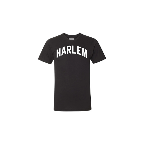 HARLEM T-SHIRT  BLACK ROUND NACK