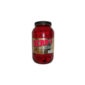HERB'S HOT PICKEL SAUSAGE JAR