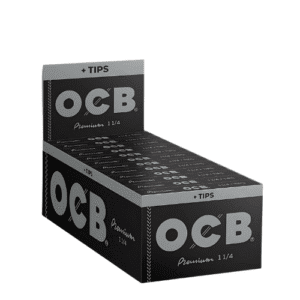 OCB PREMIUM BLACK ROLLING PAPER- 1 1/4