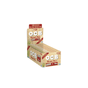 OCB BROWN RICE ROLLING PAPER- 1 1/4