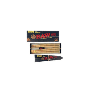 RAW CONE BLACK CLASSIC 20PK 1/14
