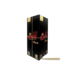 RAW CONE BLACK ORGANIC 75CT SINGLE