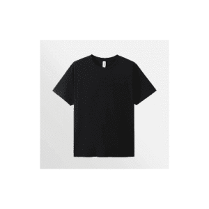 T-SHIRT BLACK 6XL ROUND NACK