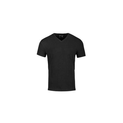 T-SHIRT BLACK  V NACK