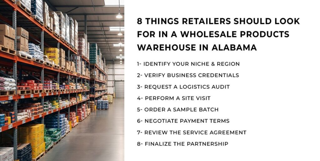 Wholesale Products Warehouse in Alabama