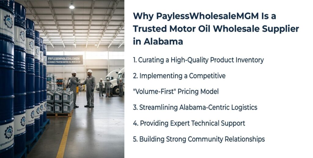 PaylessWholesaleMGM Is a Trusted Motor Oil Wholesale Supplier in Alabama