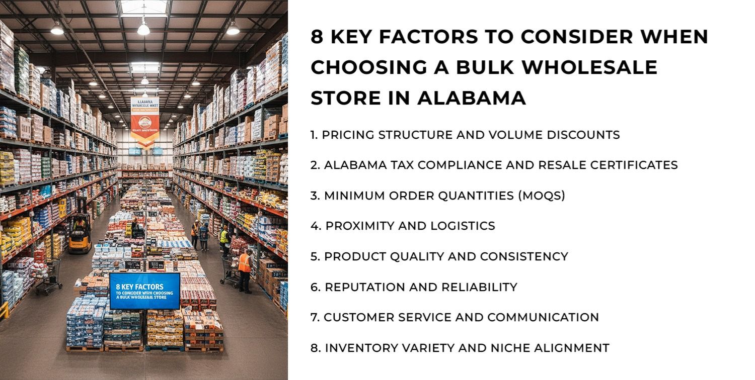 bulk wholesale store in Alabama